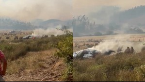 Cae helicóptero en Galvarino y mueren dos brigadistas en medio de combate de los incendios