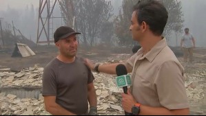 'A él no lo conozco': Hombre viajó con su hijo hasta Nacimiento para ayudar a desconocido a recoger escombros