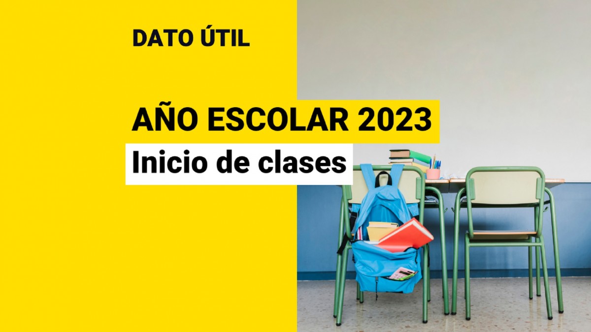 Menos de un mes para el año escolar 2023 ¿Cuándo es el inicio de