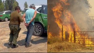 Detienen a hombre por presunta responsabilidad en incendio forestal en Chillán: Más de 40 hectáreas han sido consumidas