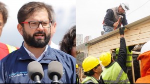 'Serán más que una media agua': Boric anuncia construcción de viviendas de emergencia en Quillón antes del invierno