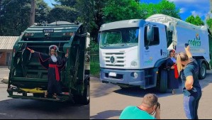 La historia de la abogada que se fotografió junto al camión de basura en que trabajó por 12 años