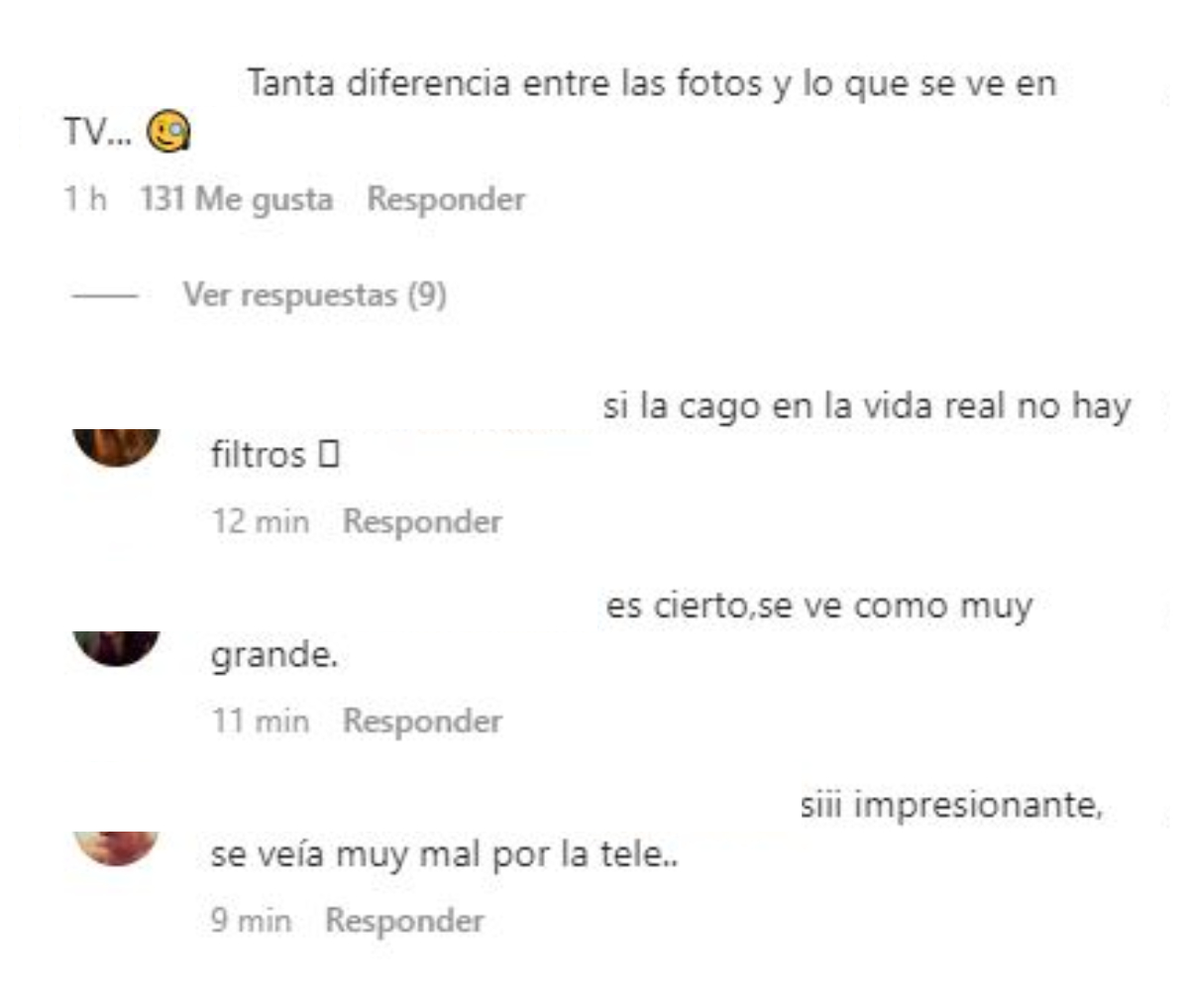 Los comentarios en redes sociales