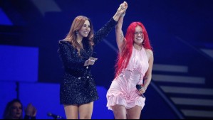 'Gracias mi preciosa por invitarme': El mensaje de Myriam Hernández a Karol G tras cantar juntas en el Festival
