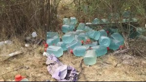 Carabineros aclara que bidones hallados en cerro de Coronel contenían alcohol gel