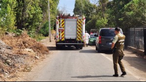 Encuentran cuerpo envuelto en una malla en la localidad de Batuco