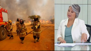 Ministra Jara afirma en Meganoticias que no se va a permitir que Bomberos que combatieron incendios sean despedidos