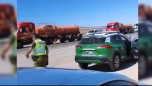 Intentó atropellar a tres carabineros: Un hombre fue detenido en Calama tras fiscalización