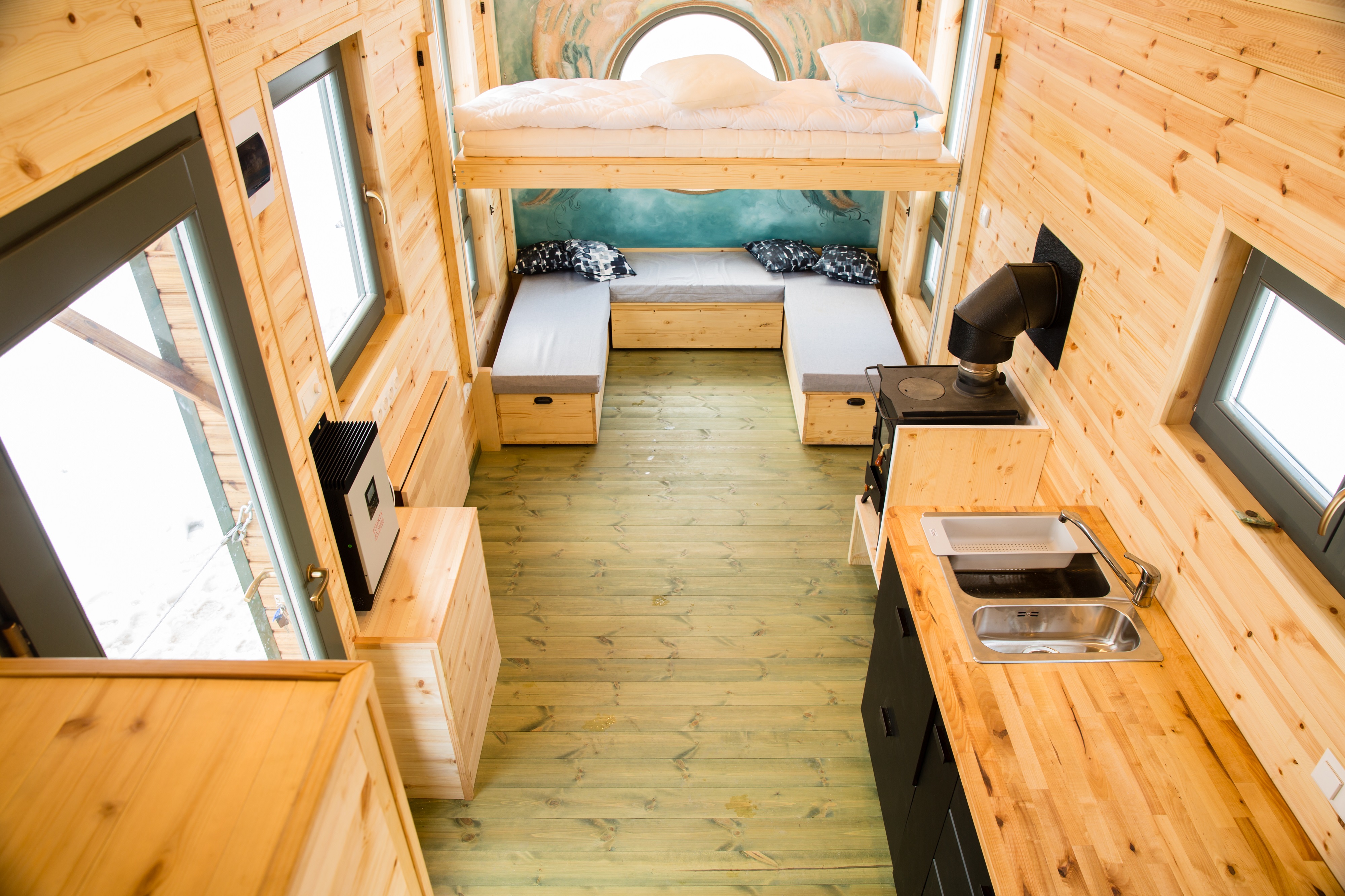 Ejemplo de tiny house por dentro / Shutterstock