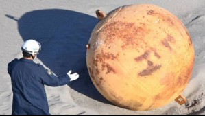 Fin al misterio: Se supo qué es la bola metálica gigante encontrada en una playa de Japón
