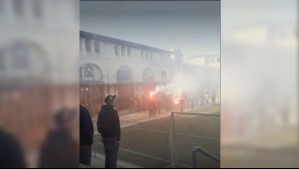 Incidentes en el Liceo de Aplicación: Estudiantes prendieron bengalas y lanzaron fuegos de artificio