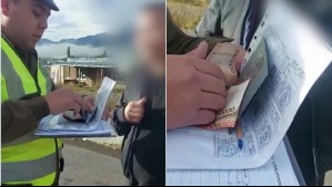 ¿Cuánto quiere?: Graban a hombre intentando sobornar a carabinero con $60 mil para evitar multa