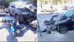 Fatal accidente en Viña del Mar: Dos fallecidos deja colisión entre un auto y una moto cerca del Reloj de Flores