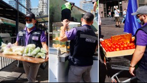 Vendían pollos, empanadas y hasta ensaladas: Confiscan más de una decena de carros de comida en Estación Central
