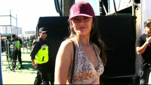 Camila Vallejo fue a ver la presentación de su esposo en Lollapalooza Chile 2023