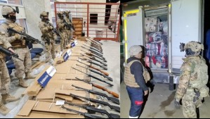 Aduana y Ejército decomisan dos camiones y 136 rifles en la zona fronteriza de Colchane