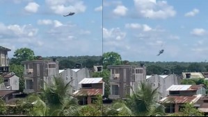 Impactantes registros muestran caída de helicóptero en Colombia que acabó con la vida de cinco militares