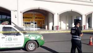 Botellas de chicha revientan debido al calor en Mall de Curicó y generan amplio operativo policial