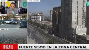 Cámara de Mega grabó el momento exacto en que comenzó fuerte sismo que afectó a la zona central de Chile