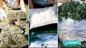 Imágenes muestran decomiso de droga avaluada en $1.300 millones que quedó al descubierto tras incendio en Conchalí