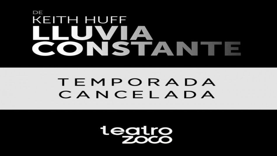 Anuncio cancelación obra en teatro Zoco Anuncio cancelación obra en teatro Zoco
