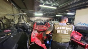 Tenía su propio taller clandestino: Carabineros detiene a abogado que se dedicaba a desarme de autos robados