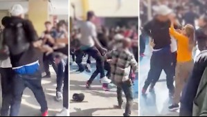 Video muestra violenta riña al interior de un colegio en Antofagasta: Clases debieron ser suspendidas