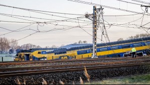 Un muerto y 30 heridos en accidente de tren en Países Bajos