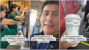'Un café especial': Argentino visitó cafetería en Chile y pidió que lo llamaran 'campeón del mundo'