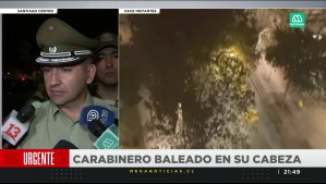 'Se encuentra en estado grave': Carabineros entrega detalles de funcionario que fue baleado en Santiago centro