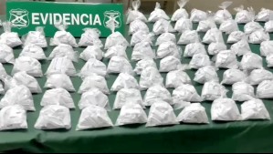 Avaluada en 50 millones de pesos: Detienen a sujeto que portaba 5.700 dosis de cocaína en Pedro Aguirre Cerda