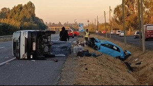 Quisieron ayudar en accidente y fueron atropellados: Dos hombres mueren en Ruta 5 Sur