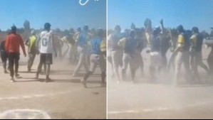Video muestra violenta agresión a un árbitro durante partido de sóftbol en Monte Águila