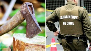 Hombre amenazó con un hacha a carabineros en Coronel: Se negó a cumplir medida cautelar por VIF