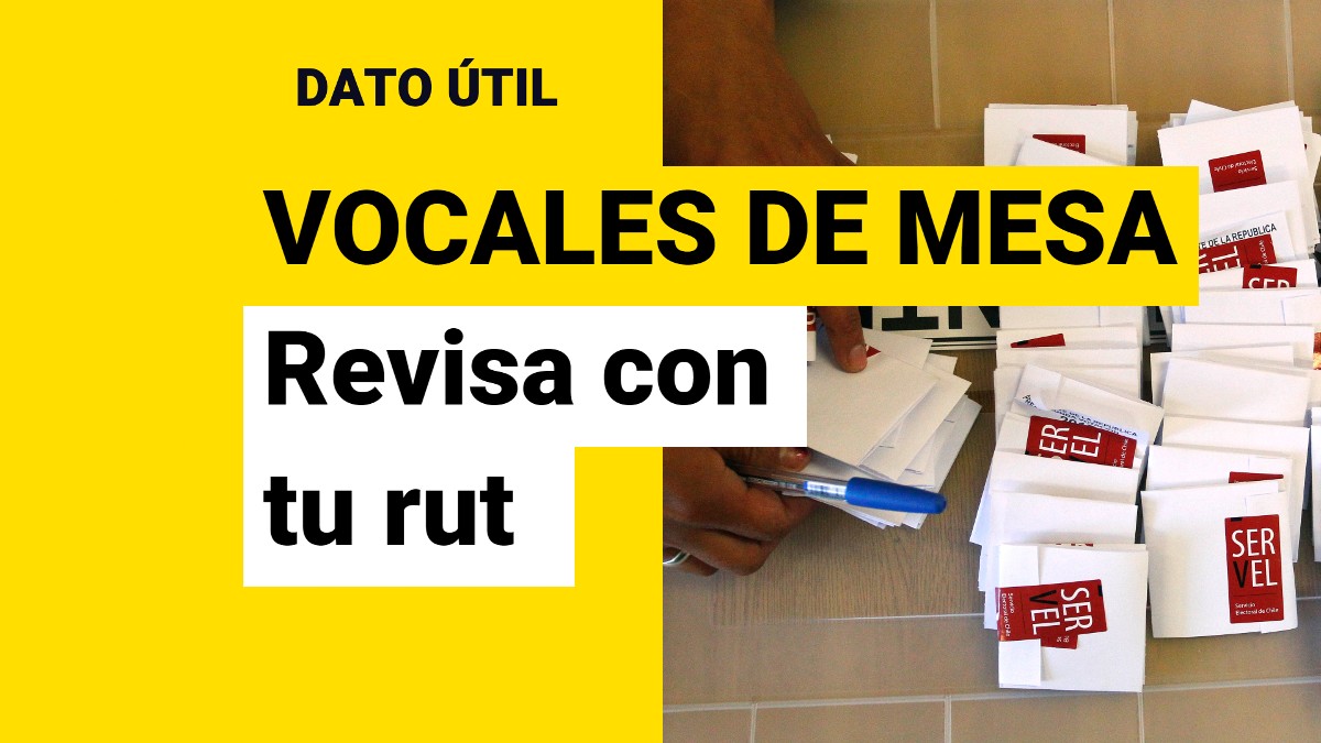 ¿Eres Vocal De Mesa?: Revisa Con Tu RUT Si Debes Cumplir El Rol En ...