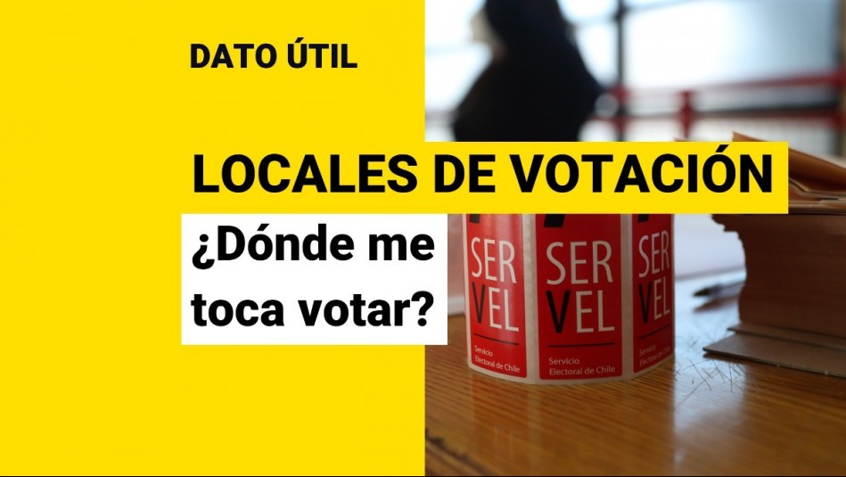 ¿Dónde me toca votar? Revisa con tu RUT el local de votación para las