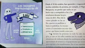 Apoderados de colegio en Villa Alemana denuncian adoctrinamiento por libro con símbolos alusivos al estallido social