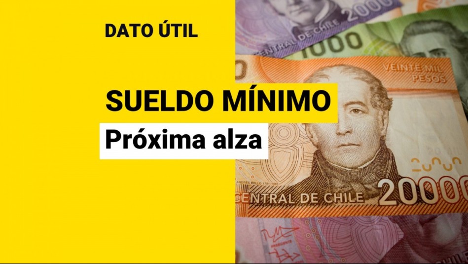 Sueldo mínimo en Chile ¿Cuándo es la próxima alza en el salario de los