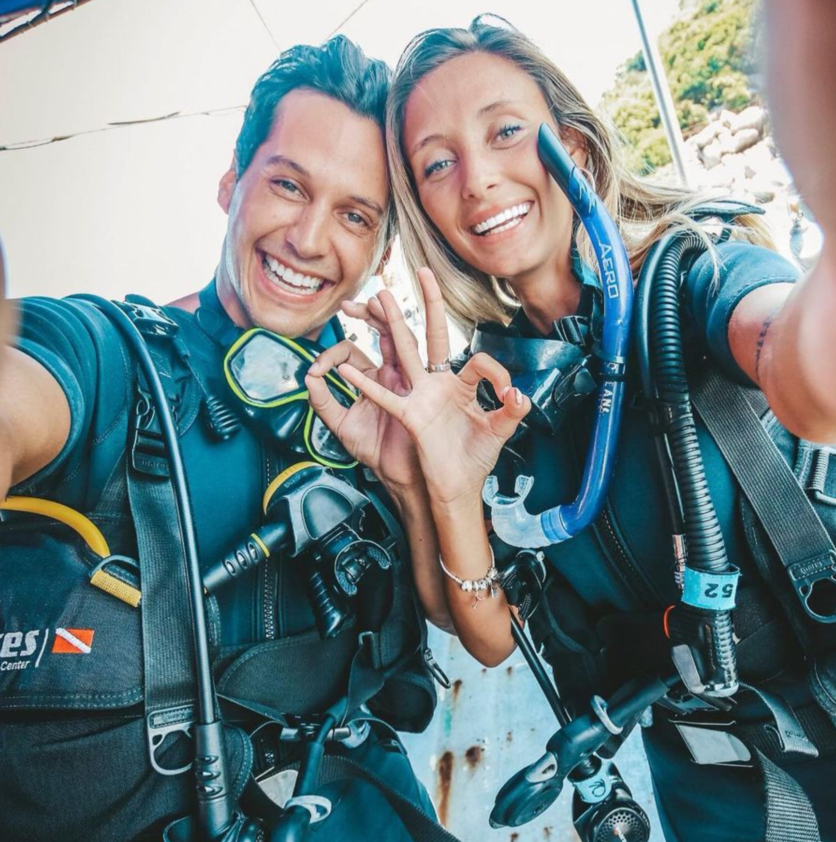 Yuli Cagna y su pareja