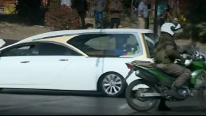 Funeral narco en Pedro Aguirre Cerda: Así fue su salida hacia el cementerio bajo un enorme resguardo policial