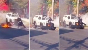Estudiante es impactado por carro lanza gases de Carabineros en manifestación
