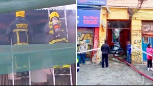 Incendio afectó a cité en Santiago Centro: Bomberos trabaja en el lugar para controlar el fuego