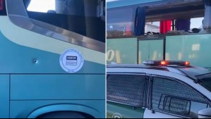 Video muestra ataque a disparos sufrido por bus de pasajeros en Ercilla