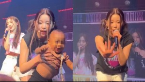 Insólito: Fanática deja un bebé en el escenario en pleno concierto de un grupo de K-pop
