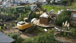 Demolición de 'Toma VIP' en Constitución: Un detenido por negarse a desalojar