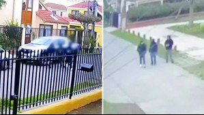 Video muestra violento portonazo de ladrones 'escolares' a mujer de 62 años