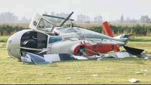 Helicóptero de Carabineros cae en Melipilla: Dos uniformados y un civil lesionados