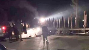 Atacan con disparos un tren de carga en Ercilla: Camioneta fue quemada en la línea férrea