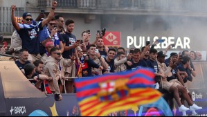 ¡Barcelona de fiesta! El equipo culé se quedó con La Liga y desató la locura en la ciudad española