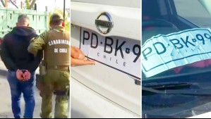 Detienen a conductor tras ser sorprendido usando patentes de papel y cartón